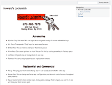 Tablet Screenshot of howardslocksmith.com